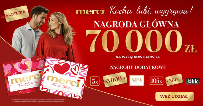 Loteria merci: Kocha, lubi, wygrywa!