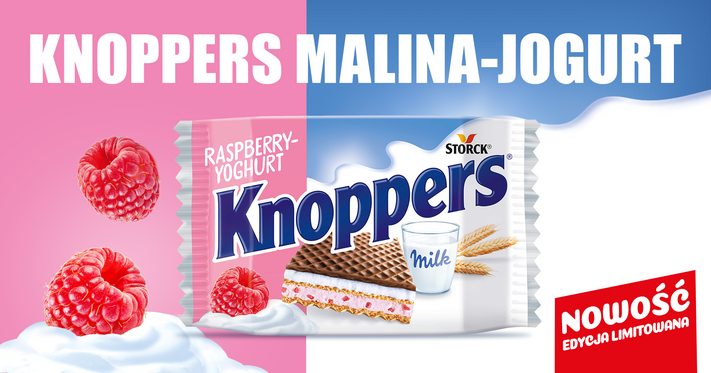 Lato z Knoppersem! Nowa edycja limitowana Malina-Jogurt!