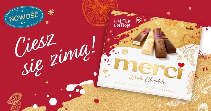 merci Winter Chocolate – słodkie podziękowanie w zimowej odsłonie!
